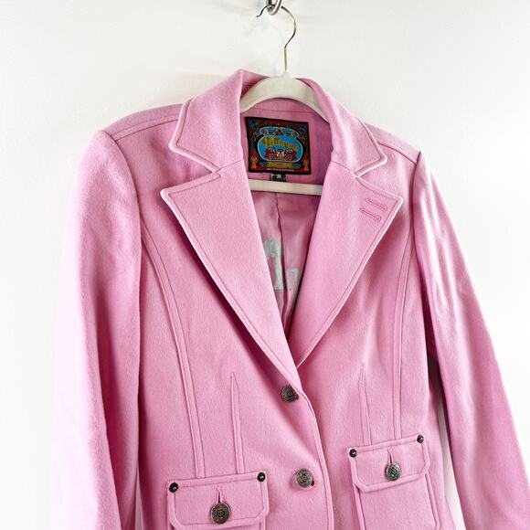 Fillmore Cropped Blazer Jacket Pink Medium - Picture 6 of 9